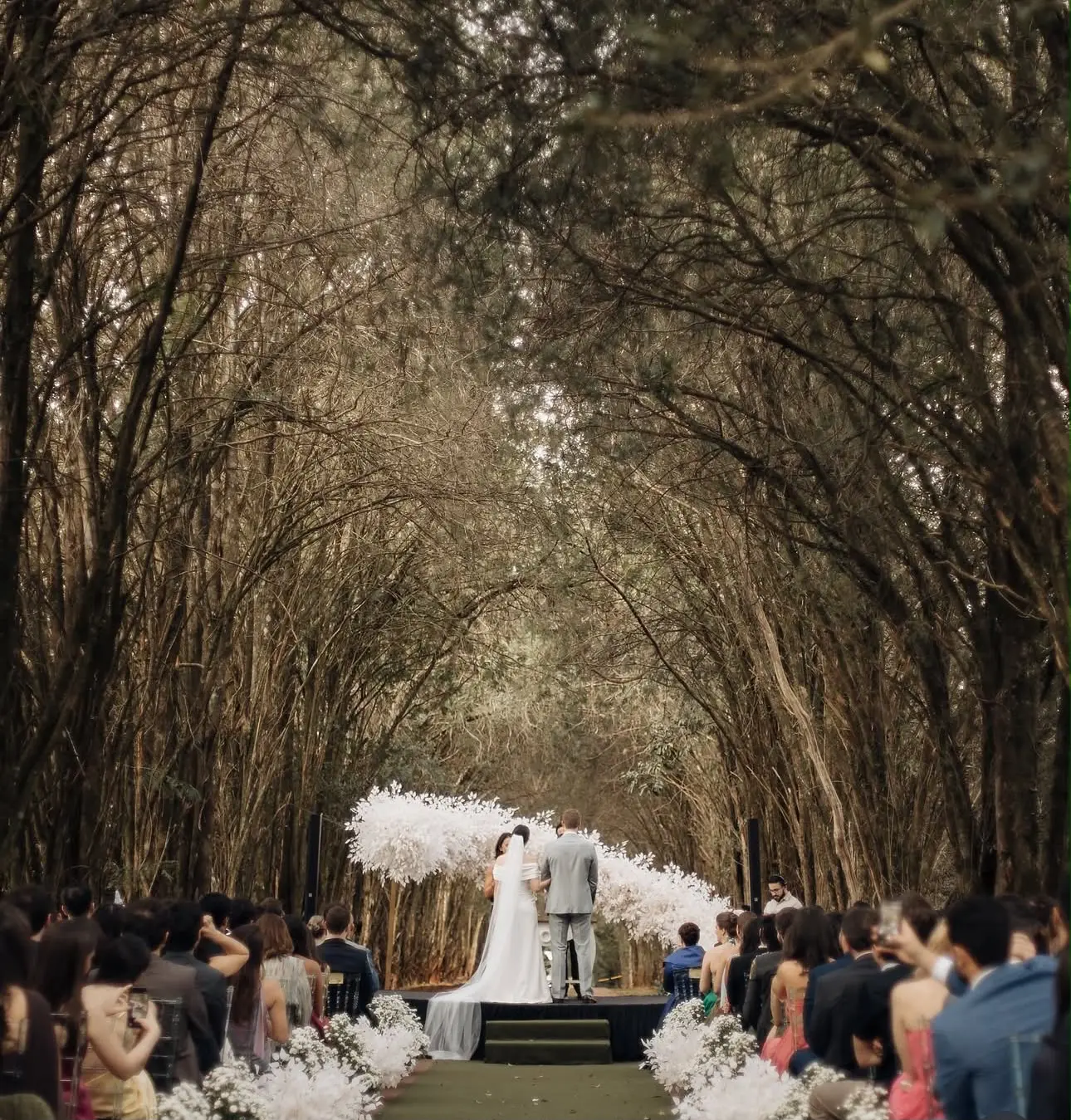 Cerimônia de casamento ao ar livre fotografada por Iris Juana
